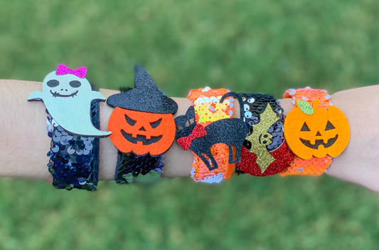 Fun Halloween slap bracelets