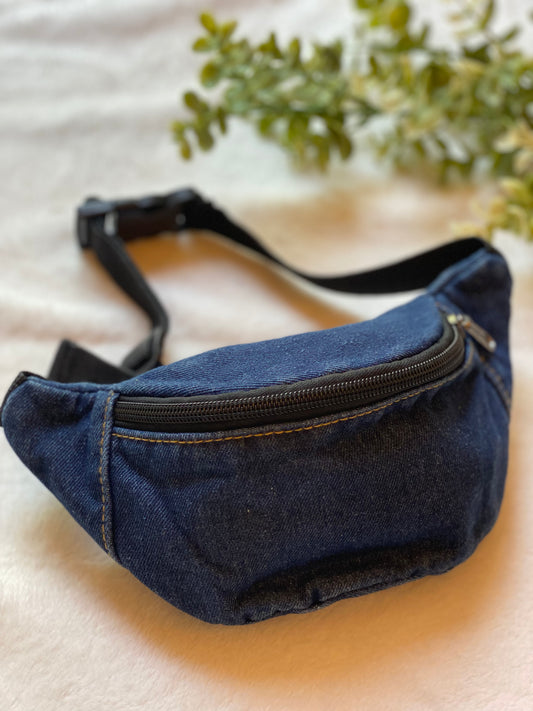 Girls denim waist bag